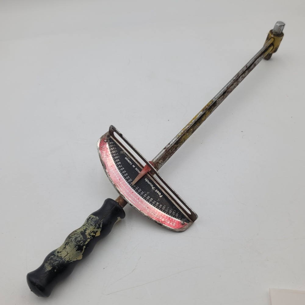 Vintage 1/2 Inch Drive Beam Torque Wrench 0-150 Ft-Lb Made in Taiwan
